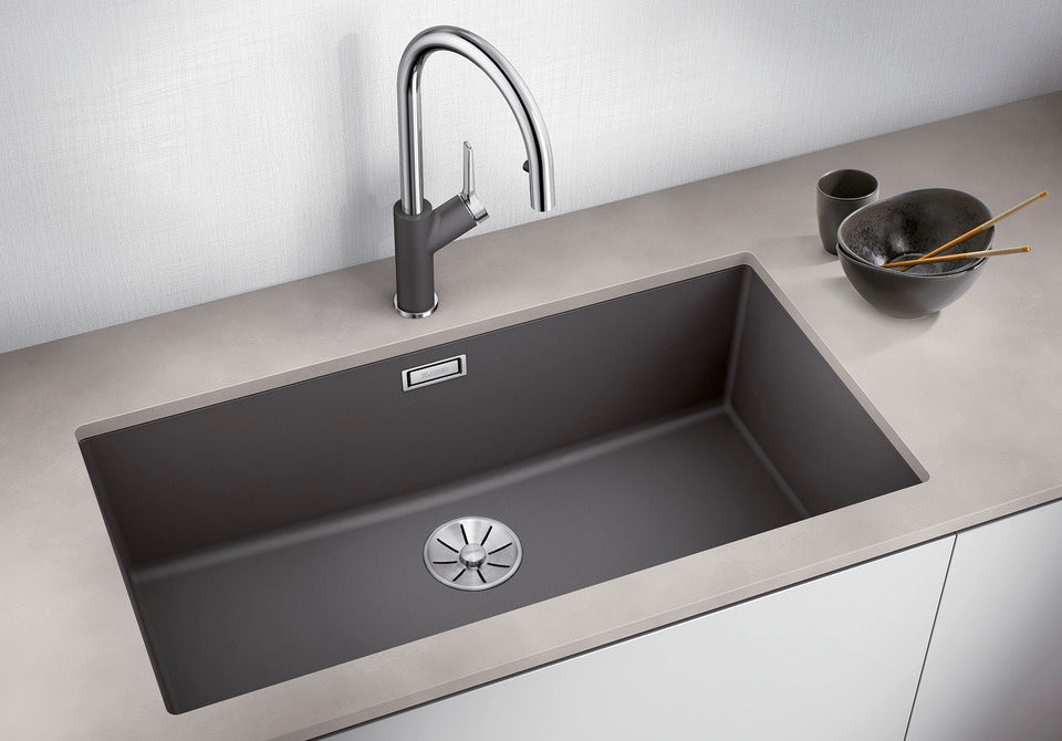 Blanco Subline 800-U - 523145 - 1.0 Bowl Silgranit Undermount Sink - White