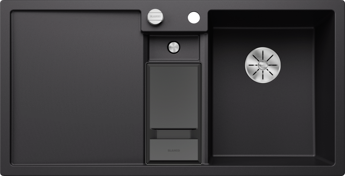 Blanco Collectis 6 S Right Hand - 525866 - Silgranit 1.5 Bowl Inset Sink - Black
