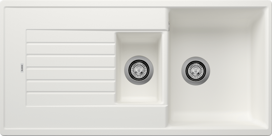 Blanco Zia 6 S 514742 1.5 Bowl Silgranit Inset Kitchen Sink - White