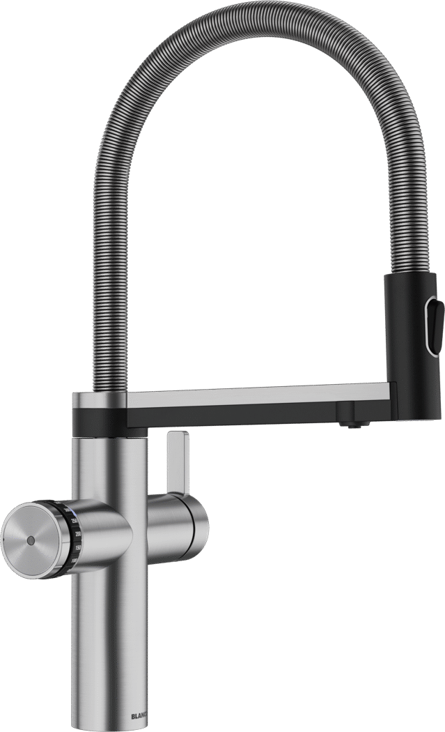 Blanco Choice ICONA - 527656 & 527661 Semi Professional Tap - Brushed Stainless Steel