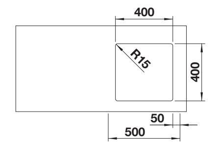 Blanco Quato 400-U 528229 Single Bowl Undermount Sink - Stainless Steel