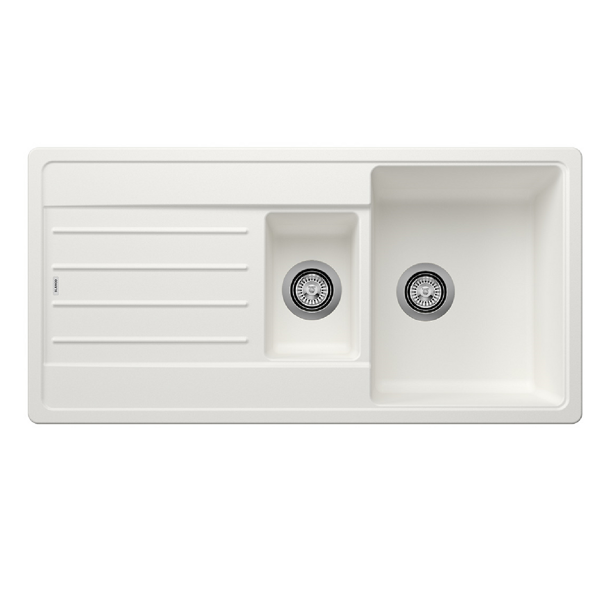 Blanco LEGRA 6 S 522209 2 Bowl Inset Kitchen Sink Silgranit - White