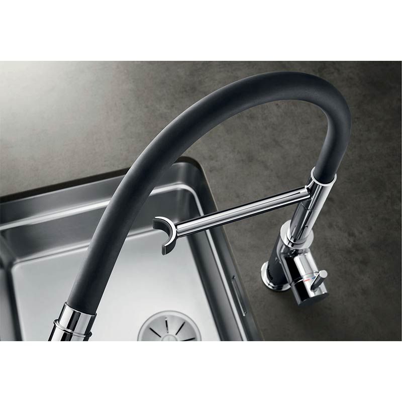 Blanco CATRIS-S Flexo 525791 Pull Out Kitchen Tap with Rubber Hose - Chrome