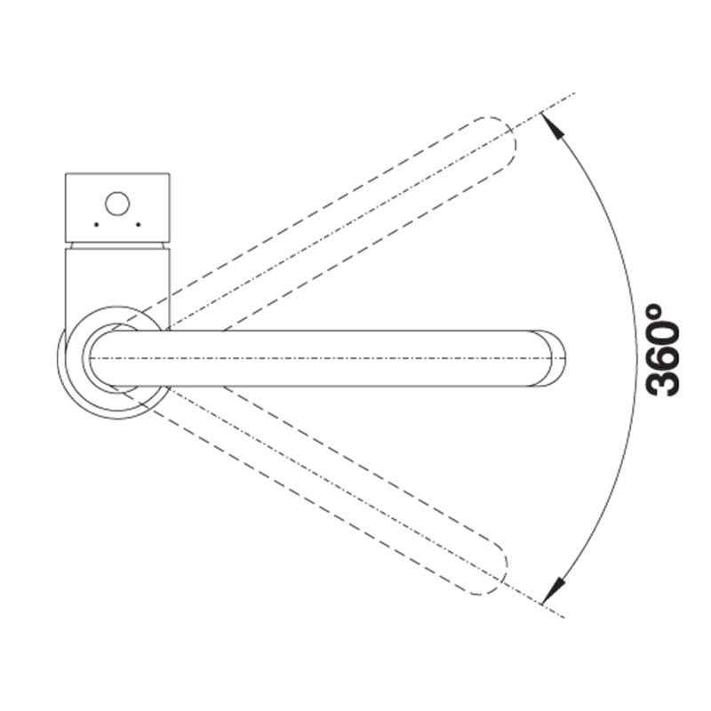 Blanco MIDA 526143 Eco Flow Regulated Kitchen Mixer Tap - Chrome