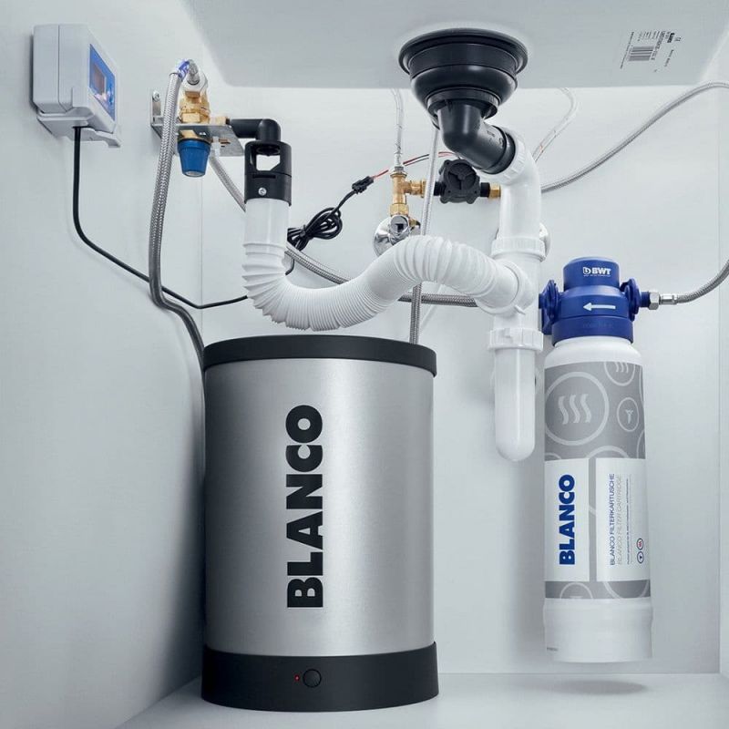 Blanco drink.hot TAMPERA 526560 3-in-1 PVD Boiling Water Tap - Stainless Steel