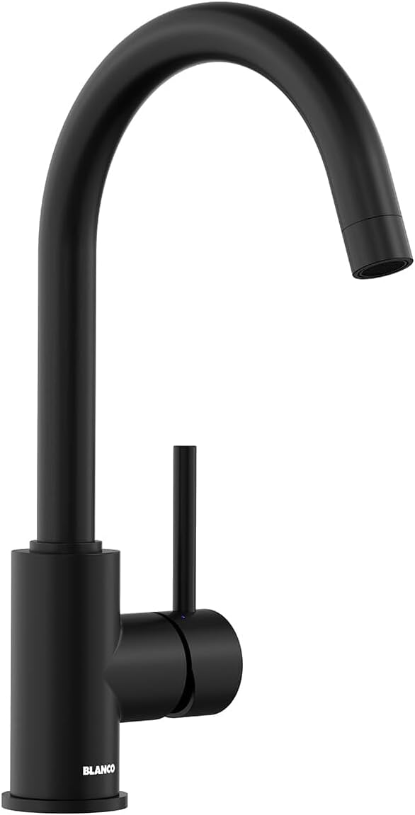 Blanco MIDA 526649 Single Lever Swivel Spout Kitchen Mixer Tap - Matte Black