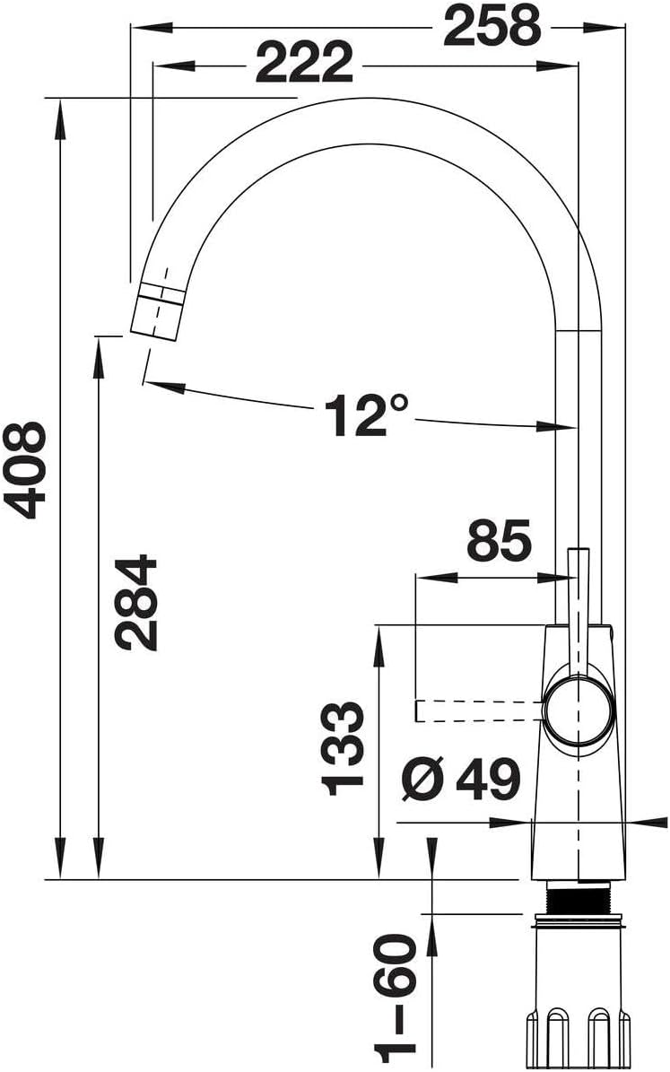Blanco Max II 526677 Twin Lever Monobloc Mixer tap - Chrome