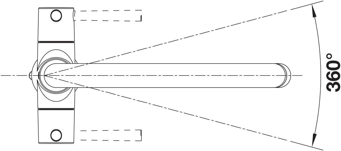 Blanco Max II 526677 Twin Lever Monobloc Mixer tap - Chrome