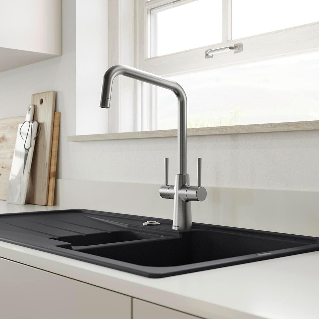 Blanco Jax 526682 Twin Lever Monoblock Mixer Tap - PVD