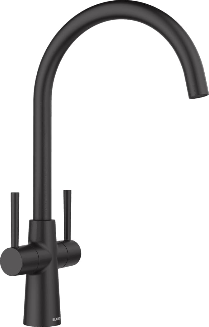 Blanco Max II 527525 Twin Lever Monobloc Mixer tap - Matte Black