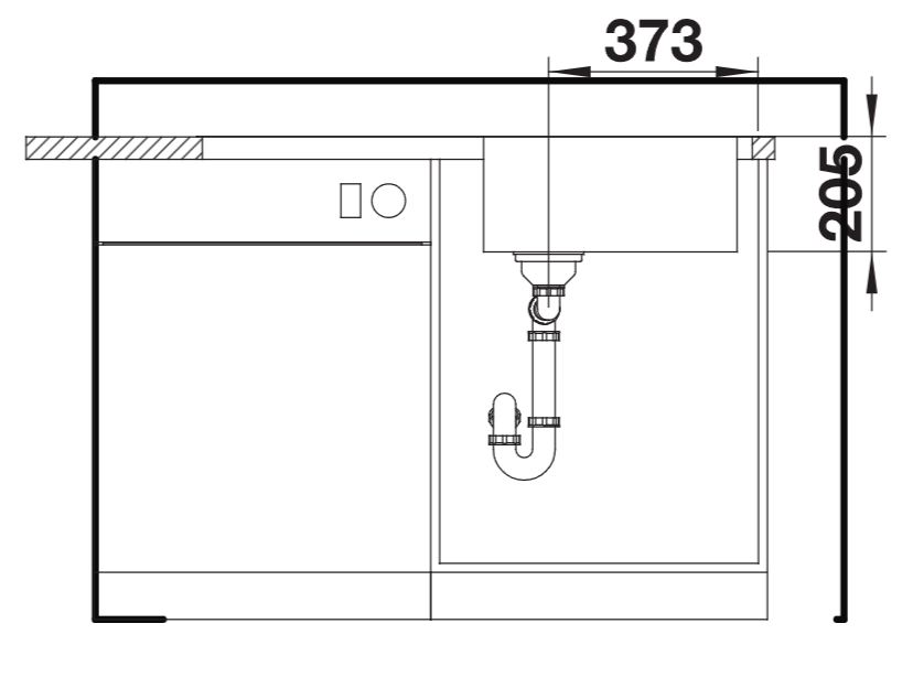 Blanco Lemis XL 6 S-IF - 454730 - Single Bowl Reversible Inset Kitchen Sink - Stainless Steel