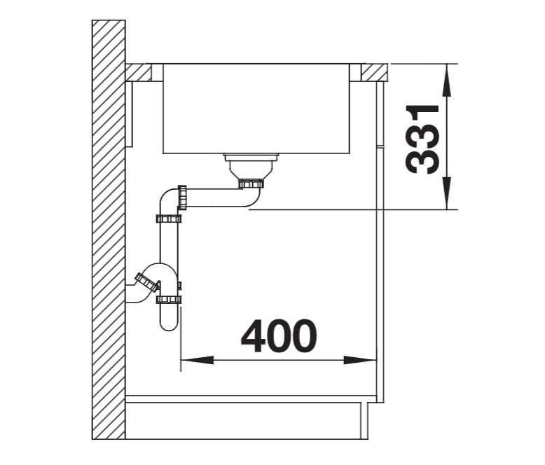 Blanco Lemis XL 6 S-IF - 454730 - Single Bowl Reversible Inset Kitchen Sink - Stainless Steel