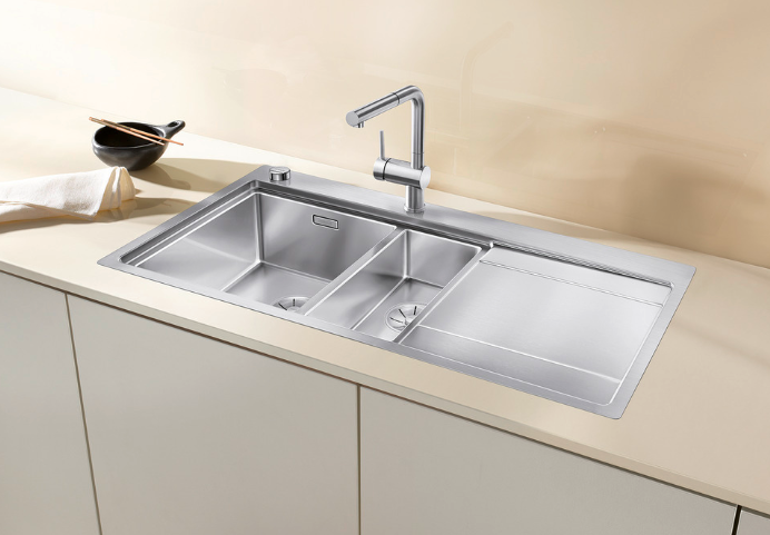 Blanco Divon II 6 S-IF LH - 521661 - 1.5 Bowl Inset Kitchen Sink - Stainless Steel