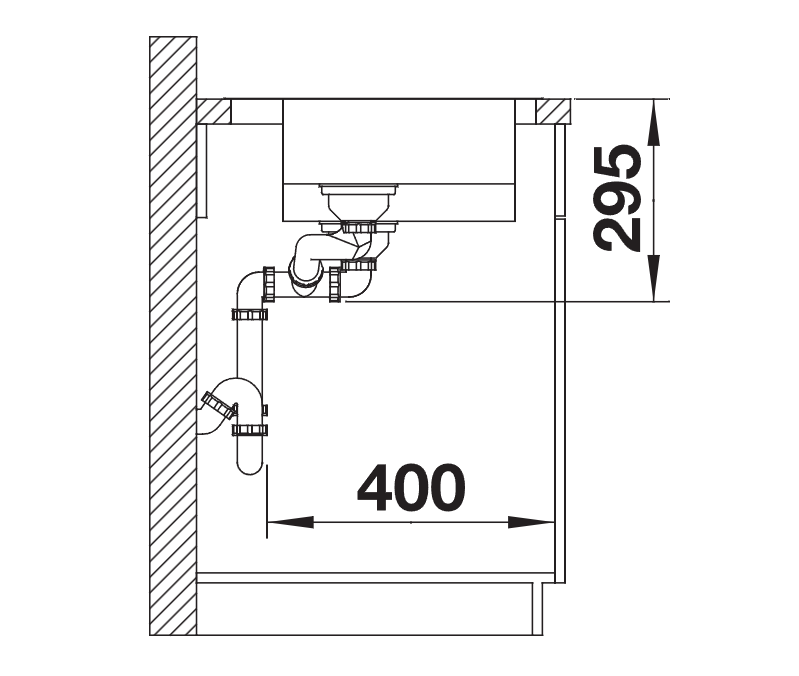 Blanco Divon II 6 S-IF LH - 521661 - 1.5 Bowl Inset Kitchen Sink - Stainless Steel
