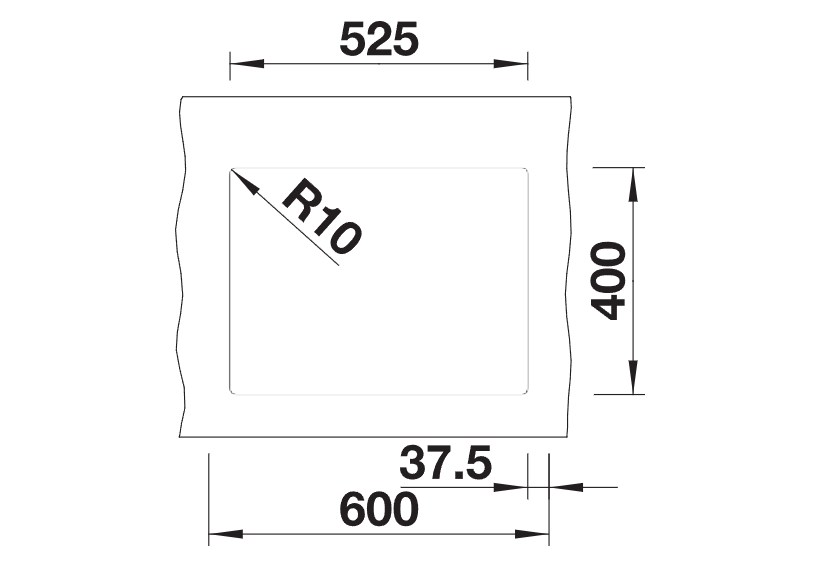 Blanco Subline 340/160-U LH - 523548 - Undermount Sink Silgranit - Anthracite
