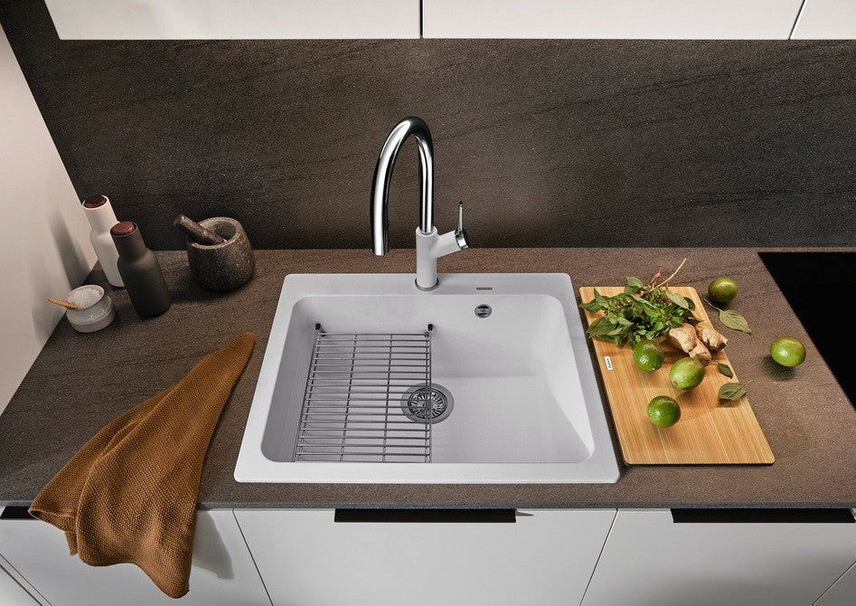 Blanco Naya 6 with Tap Ledge - 519638 - Silgranit 1.0 Bowl Inset Sink - Anthracite
