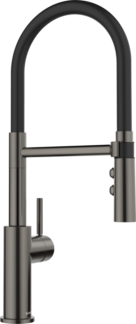 Blanco CATRIS-S Flexo - 527731 - Pull Out Kitchen Tap with Rubber Hose - Satin Dark Steel