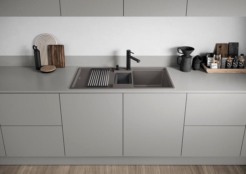 Blanco Adira 6 S - 527604 - Silgranit 1.5 Bowl Reversible Inset Sink - Volcano Grey