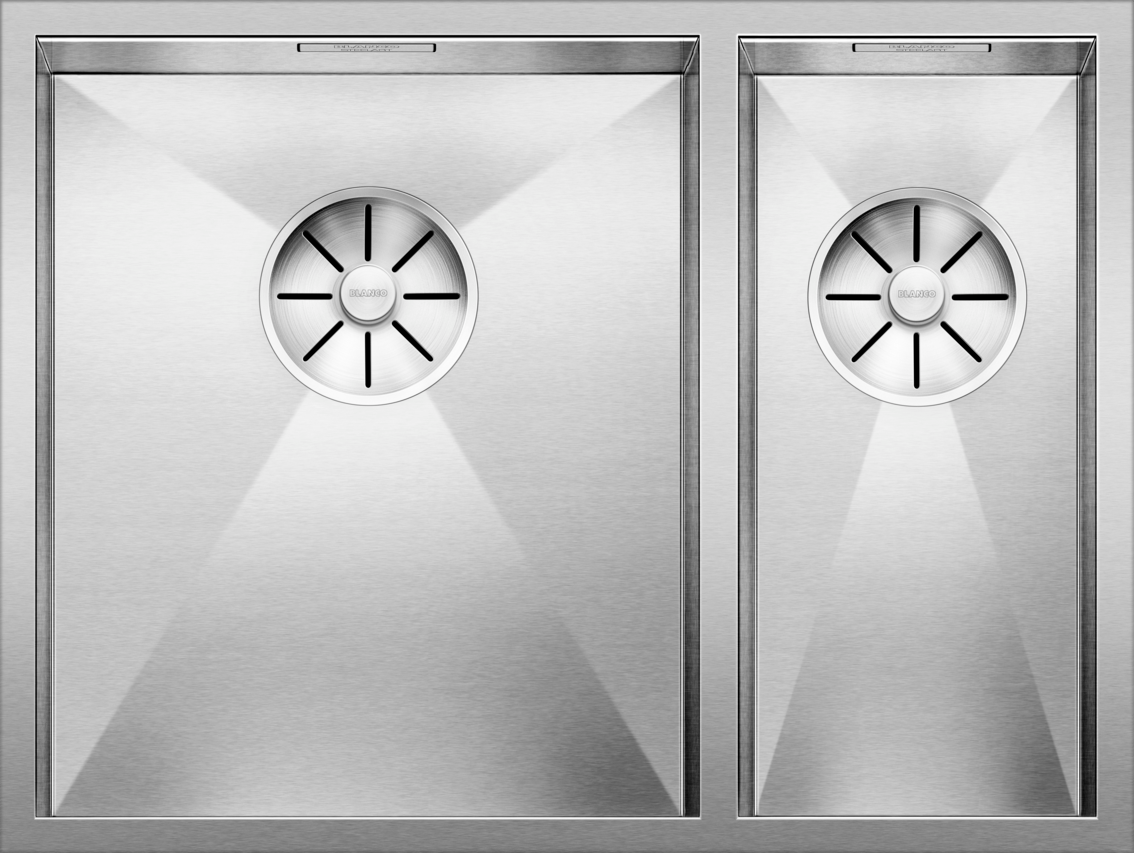Blanco Zerox 340/180-U LH - 521613 - 1.5 Bowl Undermount Kitchen Sink - Stainless Steel