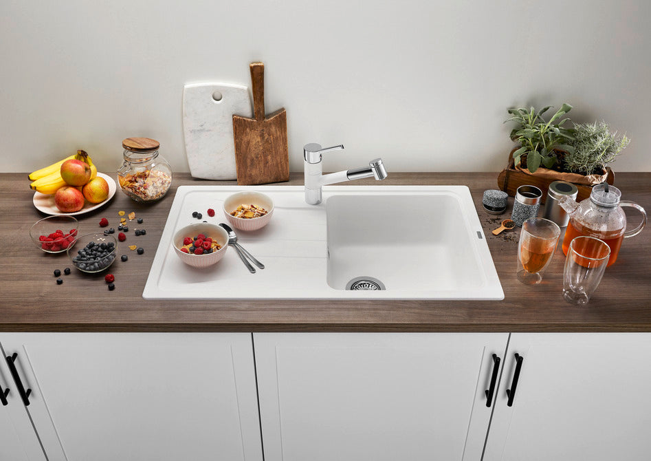 Blanco SONA 5S - 525972 1 Bowl Inset Silgranit Reversible Sink - Black