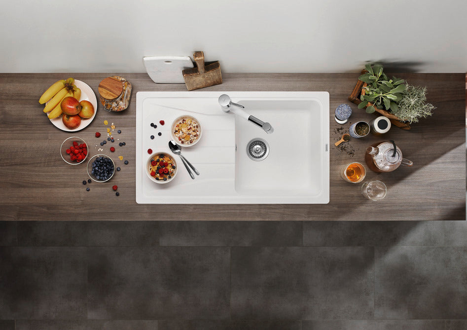 Blanco SONA 5S - 525972 1 Bowl Inset Silgranit Reversible Sink - Black