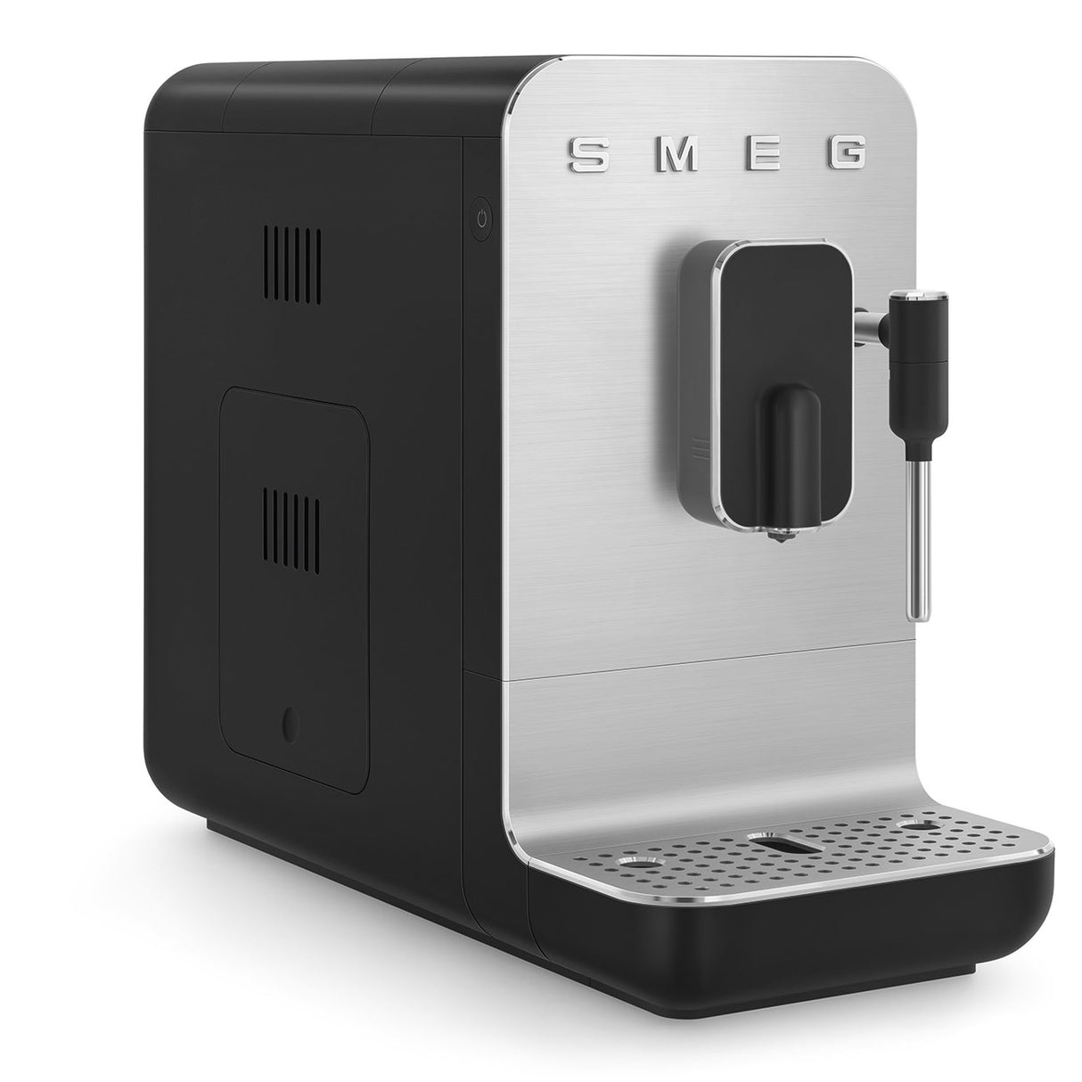 Smeg BCC12BLMUK Collezione Bean To Cup Coffee Machine with Steam Wand, Matte Black Espresso Automatic Coffee Machine with Milk Frother - Lux Appliances