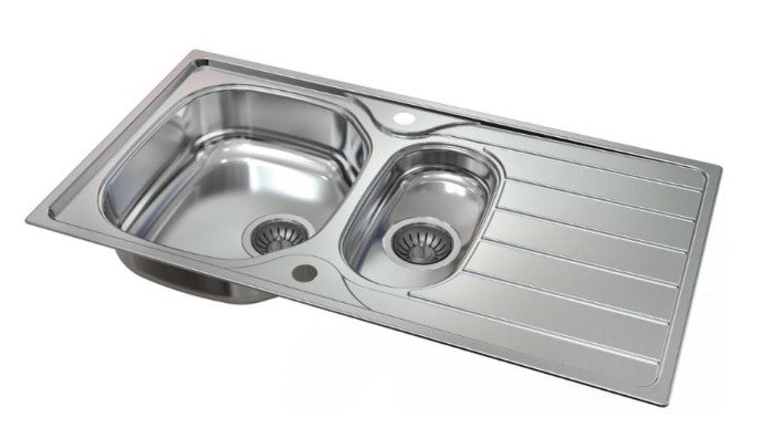 1810 BILANCIODUO 965I REV Stainless Steel Kitchen Sink