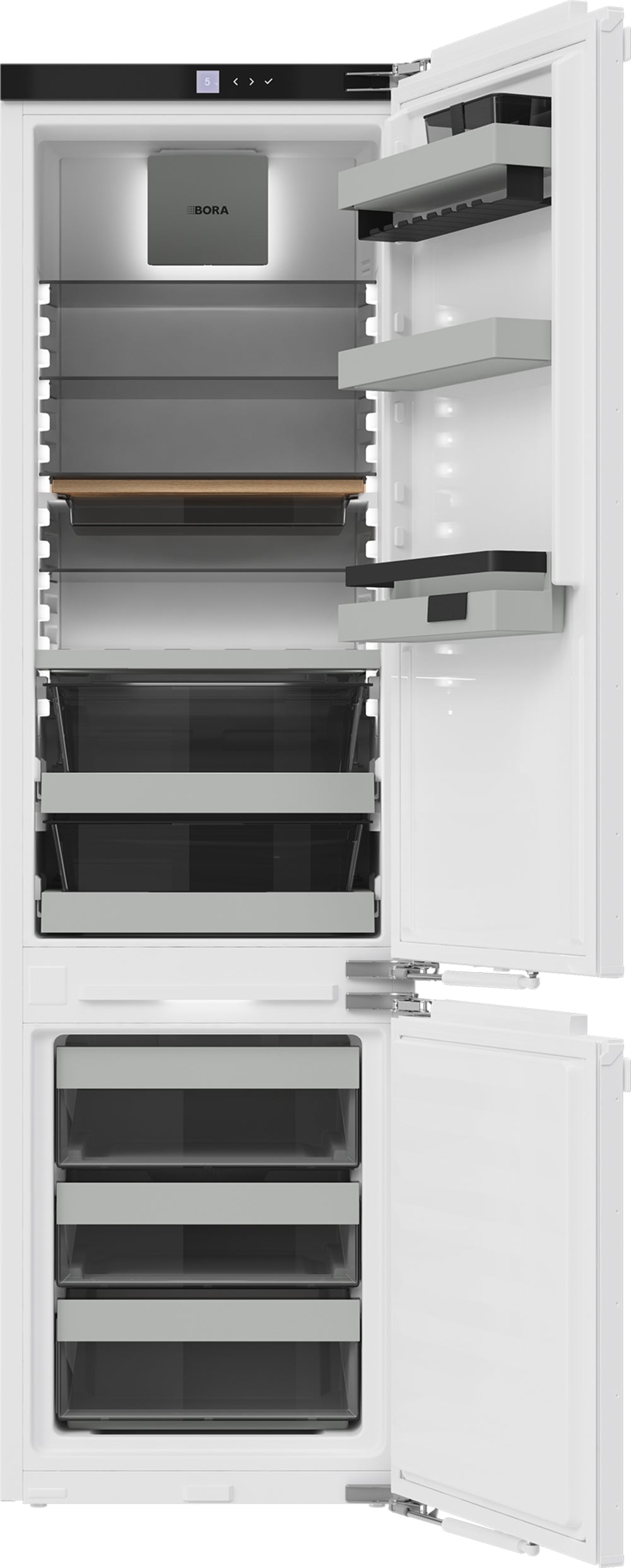 BORA Combi XL C194KGS2 Built-In 70/30 Fridge-Freezer – Fixed Hinge