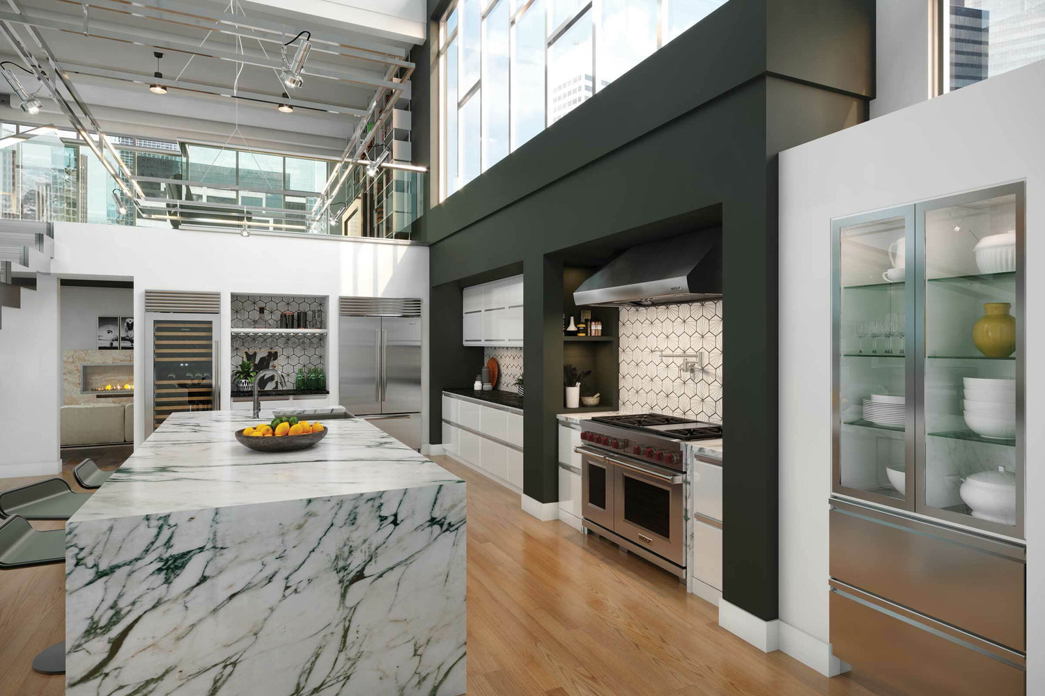 Wolf ICBDF48650G/S/P Dual Fuel Range - 6 Burners & Infrared Teppanyaki