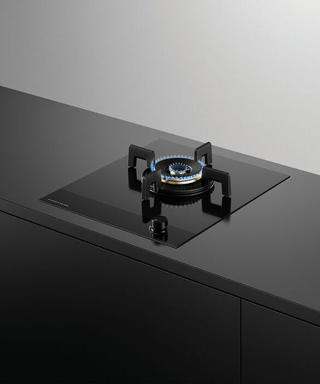 Fisher & Paykel CG451DNGGB4 45cm Series 9 1 Burner Gas Hob Natural Gas - Black