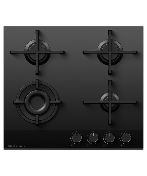Fisher & Paykel CG604DLPGB4 60cm Series 9 4 Burner Gas Hob LPG - Black