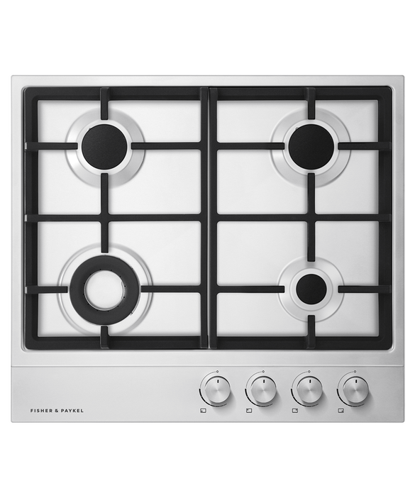 Fisher & Paykel CG604DNGX1 60cm Series 7 4 Burner Gas Hob Natural Gas - Stainless Steel