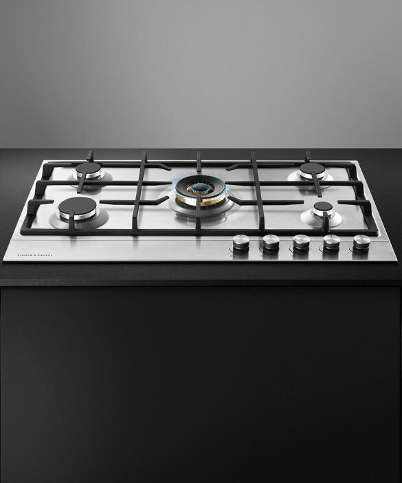 Fisher & Paykel CG905DNGX1 90cm Series 7 5 Burner Gas Hob Natural Gas - Stainless Steel