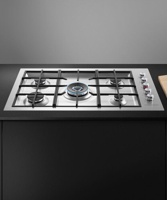Fisher & Paykel CG905DWLPFCX3 90cm Series 9 5 Burner Gas Hob LPG - Stainless Steel
