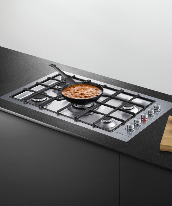 Fisher & Paykel CG905DWNGFCX3 90cm Series 9 5 Burner Gas Hob Natural Gas - Stainless Steel