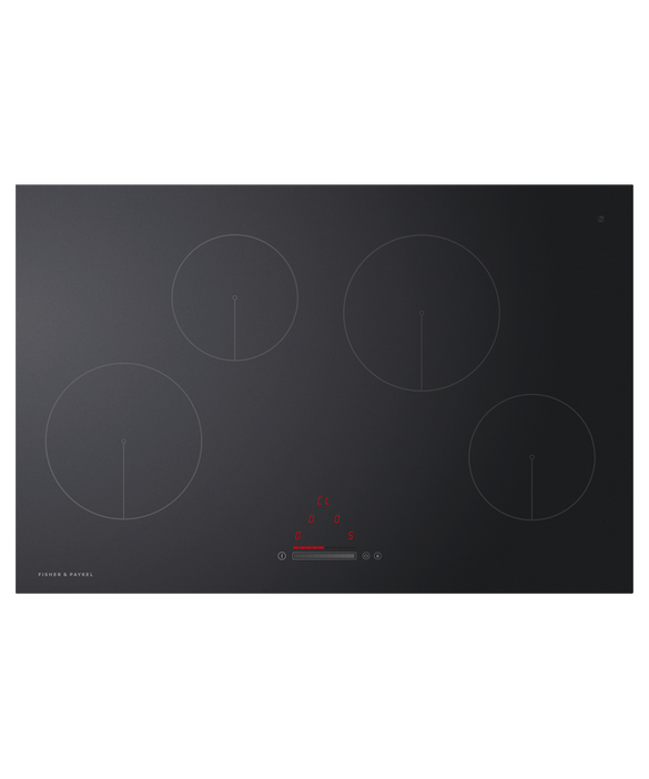 Fisher & Paykel CI804CTB1 80cm Series 5 Contemporary 4 Zone Induction Hob - Black