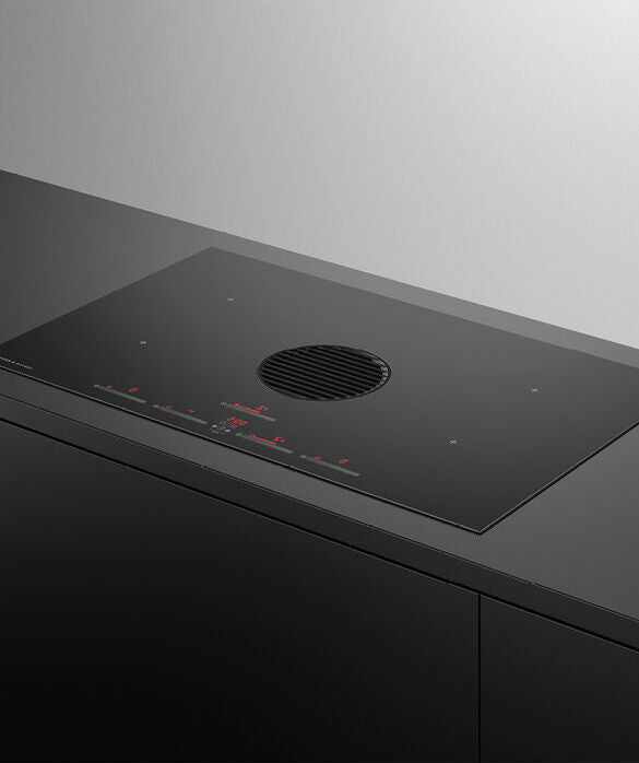 Fisher & Paykel CID834DTB4 83cm Series 9 4 Zone Induction Hob Integrated Ventilation - Black