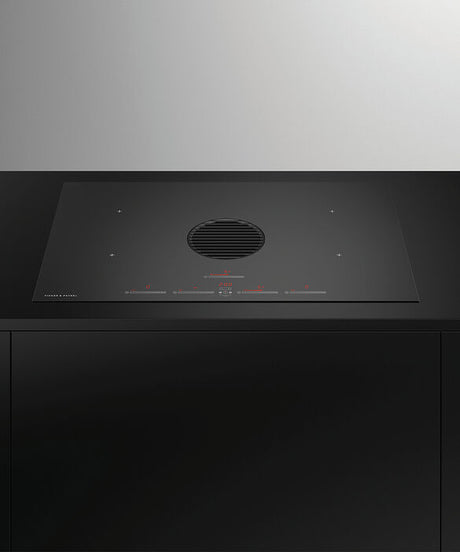 Fisher & Paykel CID834DTB4 83cm Series 9 4 Zone Induction Hob Integrated Ventilation - Black