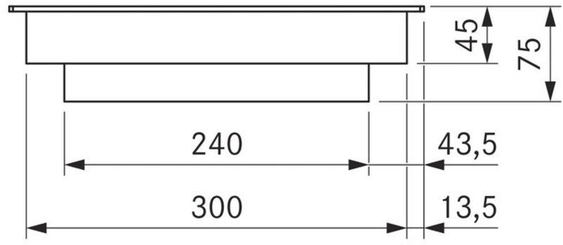 BORA CKCH Classic Hyper cooktop 1-ring/2-ring - Ceramic Domino Hob