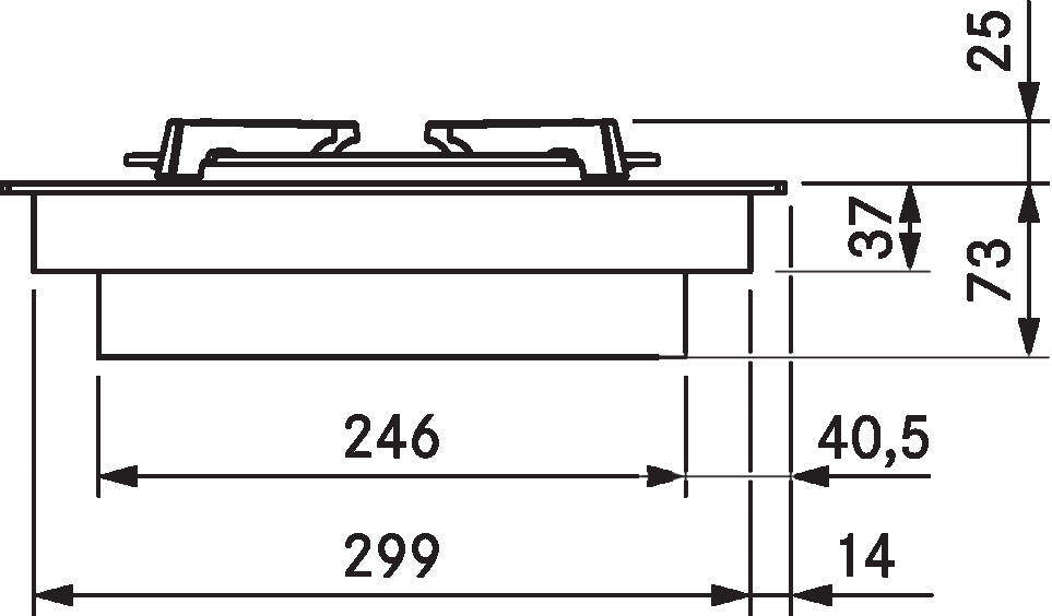 Bora CKG 30cm Classic Black Gas Cooktop