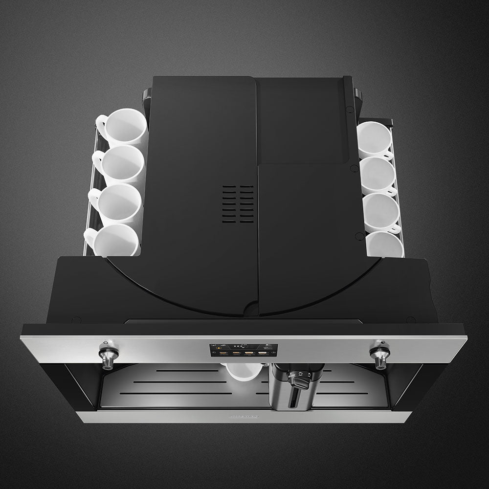 Smeg CMS4303X Classic Automatic 45 cm compact built-in espresso coffee machine Stainless steel - Lux Appliances