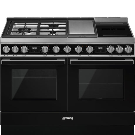 CPF120IGMPBL 120x60 cm Portofino Dual fuel Cooker with Mixed Hob - Lux Appliances