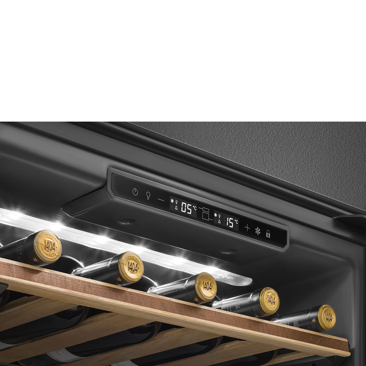 Smeg Linea CVI129B3 Built-In Wine Cooler - Black