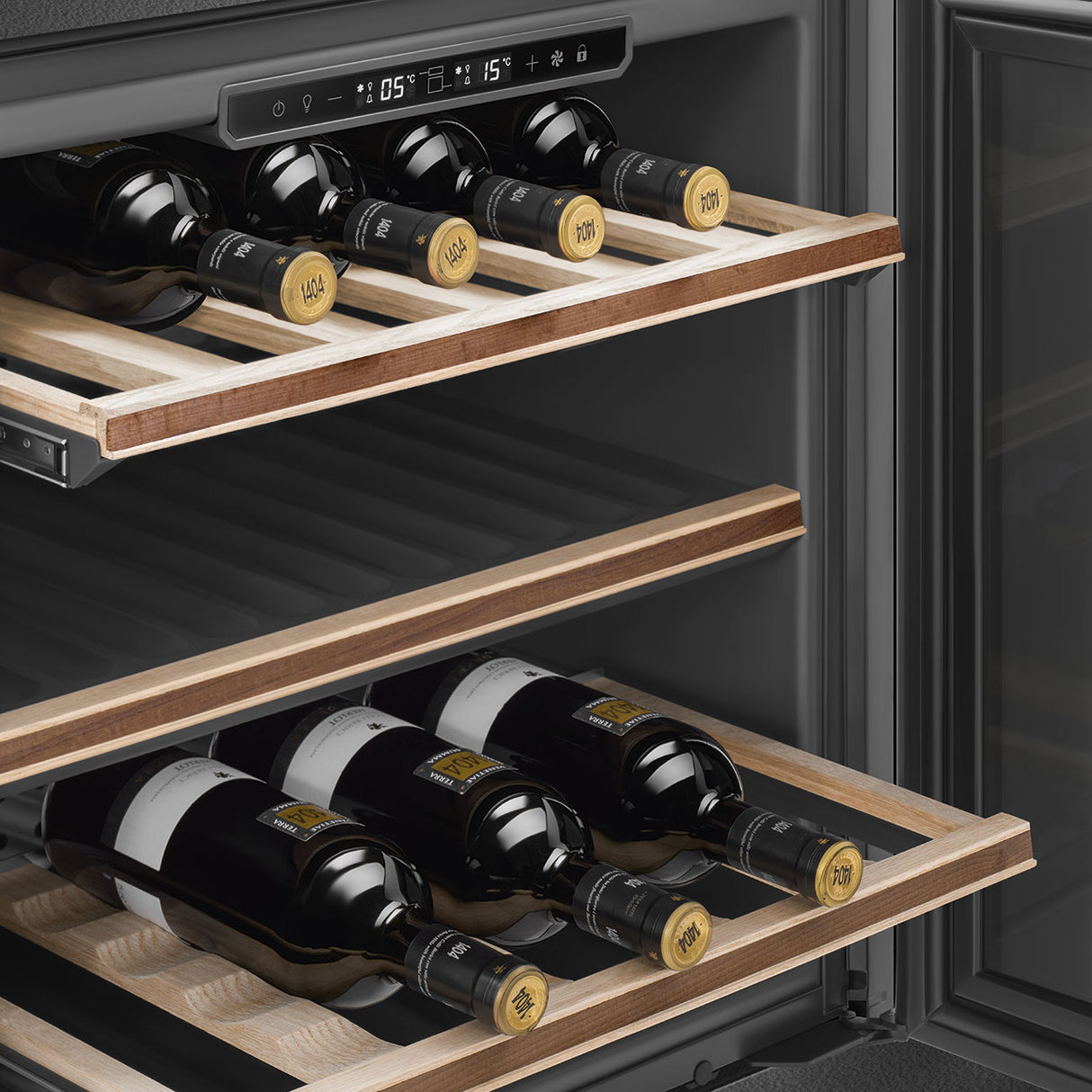 Smeg Linea CVI129B3 Built-In Wine Cooler - Black