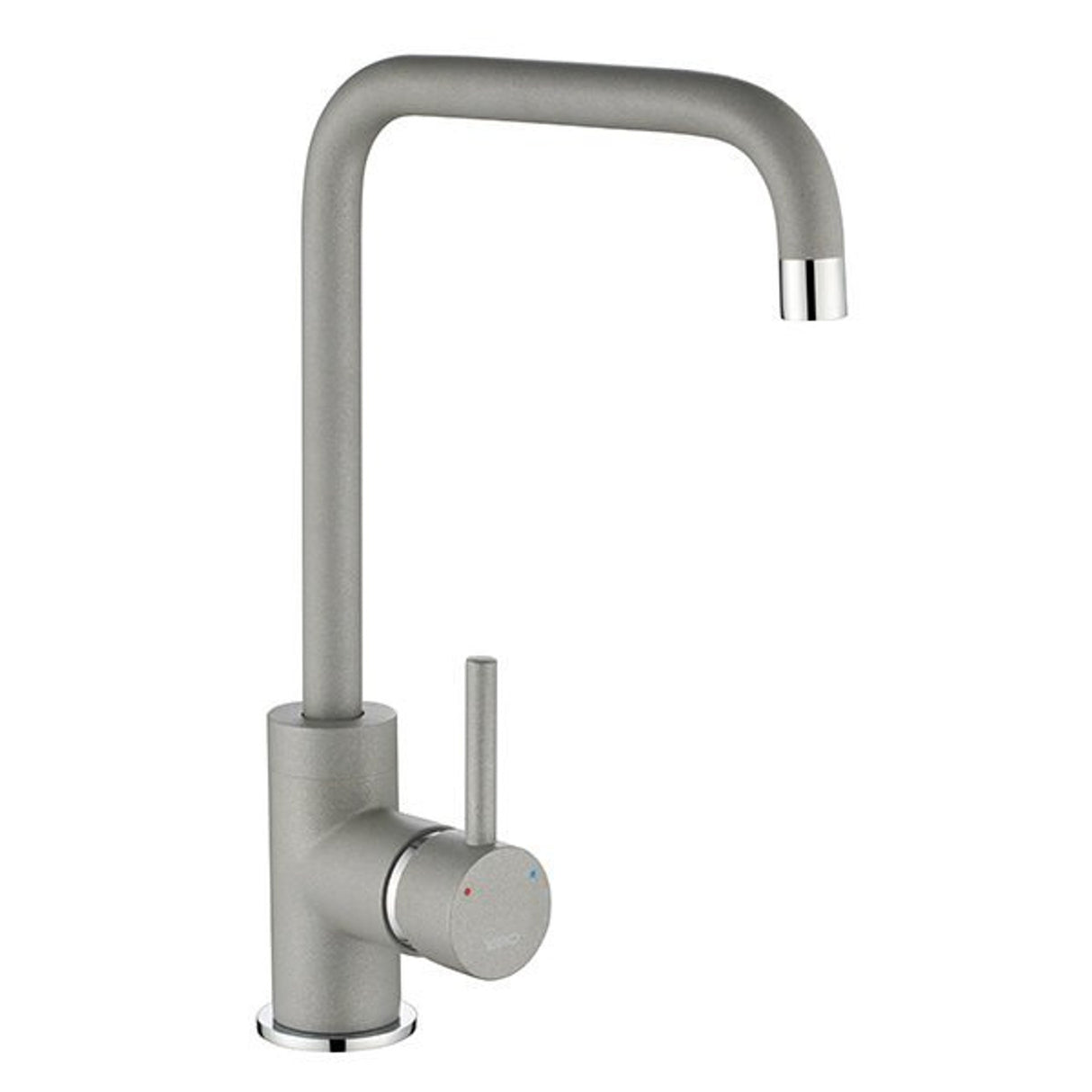 1810 CAS/01/CH/S/GCR - Purquartz Cascata Chrome Square Spout - Light Grey