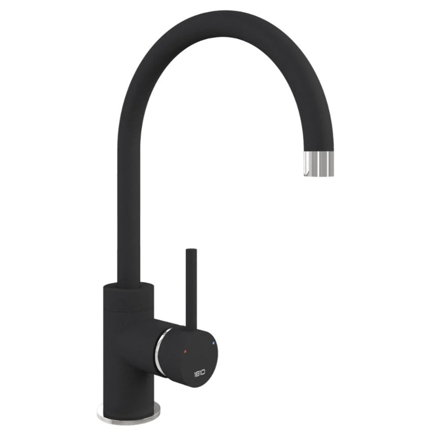 1810 COU/01/CH/S/GNE - Courbe Curved Spout  - Black