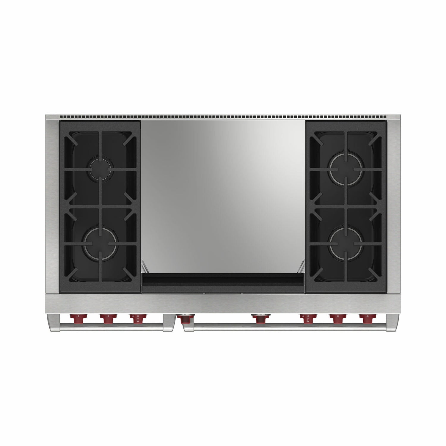 Wolf DF48450DG/S/P 48" Dual Fuel Range - 4 Burners & Infrared Dual Griddle