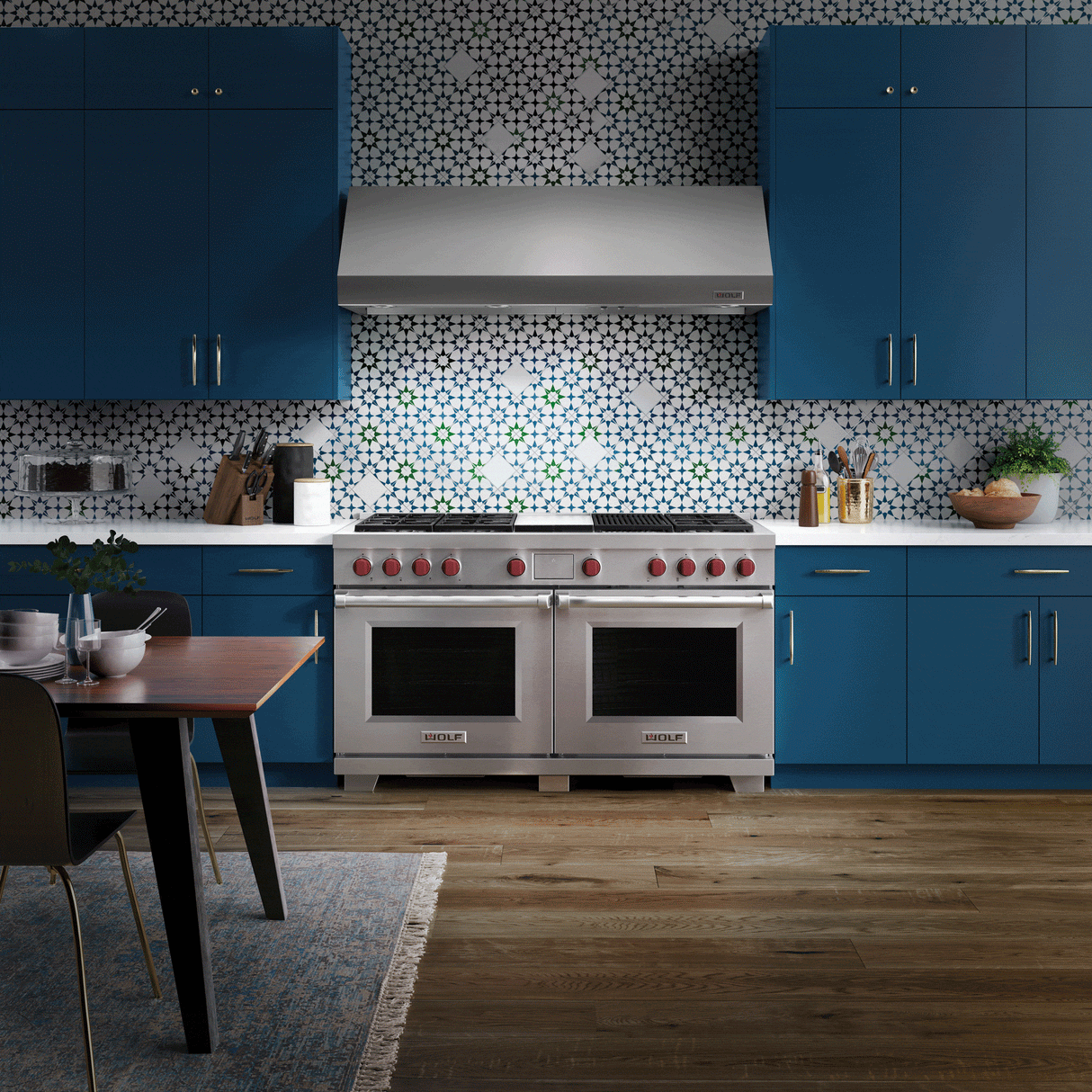 Wolf DF60650CG/S/P 60" Dual Fuel Range - 6 Burners - Infrared Charbroiler & Infrared Griddle