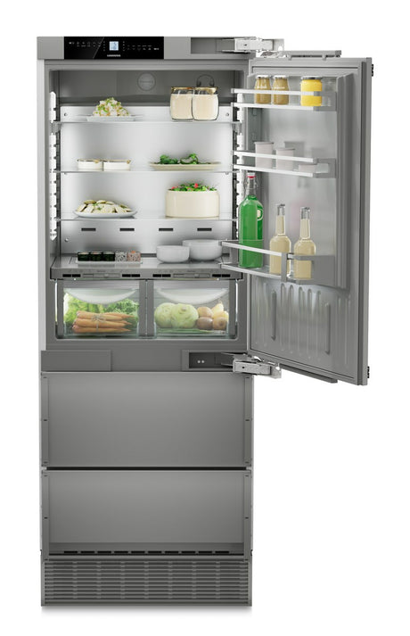 LIEBHERR ECBNe 7870 - Integrated Fridge Freezer with BioFresh & NoFrost - Plumed In Ice Maker - Right Hand Hinge