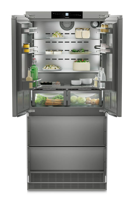 LIEBHERR ECBNe 8872 - Integrated American Fridge Freezer with BioFresh & NoFrost - Plumbed In Ice Maker